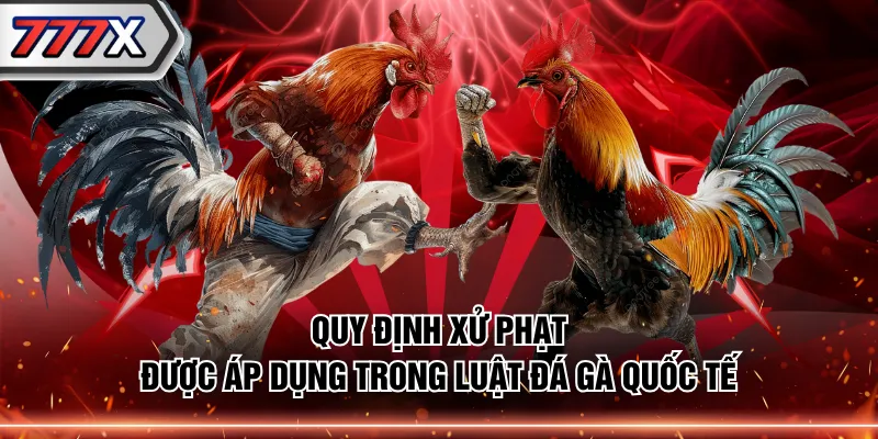 Quy định xử phạt được áp dụng trong luật đá gà quốc tế
